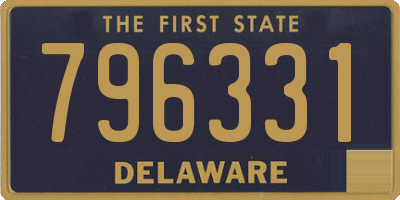 DE license plate 796331