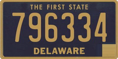 DE license plate 796334