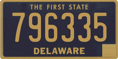 DE license plate 796335