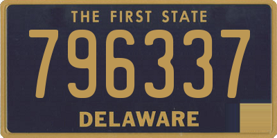 DE license plate 796337