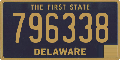 DE license plate 796338