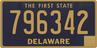 DE license plate 796342