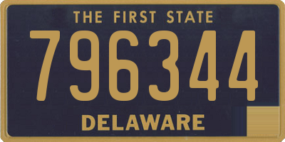 DE license plate 796344