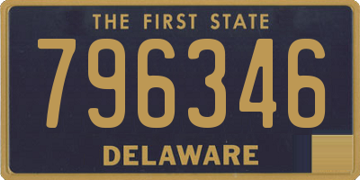 DE license plate 796346
