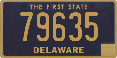 DE license plate 79635