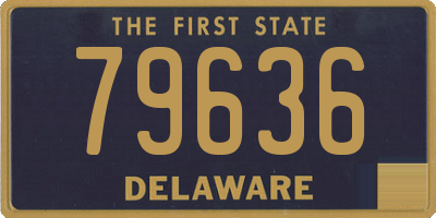 DE license plate 79636