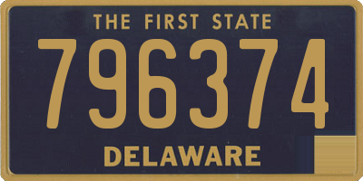 DE license plate 796374