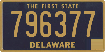 DE license plate 796377