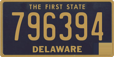 DE license plate 796394