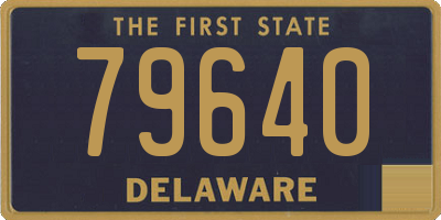 DE license plate 79640