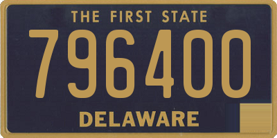 DE license plate 796400