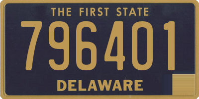 DE license plate 796401