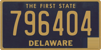 DE license plate 796404