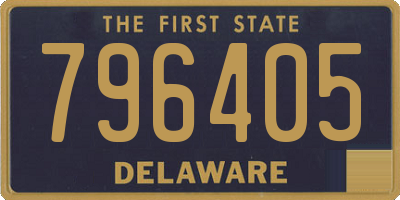 DE license plate 796405