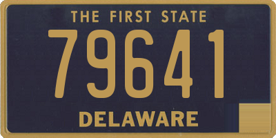 DE license plate 79641