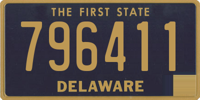 DE license plate 796411