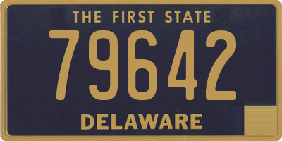 DE license plate 79642