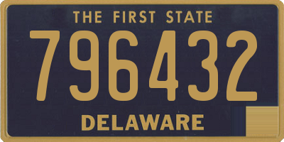 DE license plate 796432