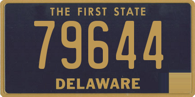DE license plate 79644