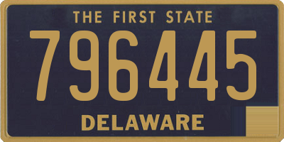 DE license plate 796445