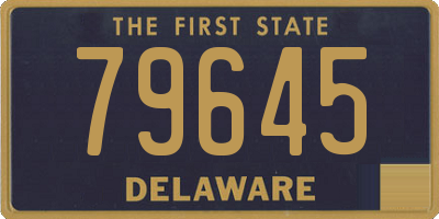 DE license plate 79645