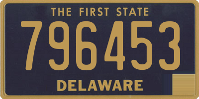 DE license plate 796453