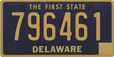 DE license plate 796461