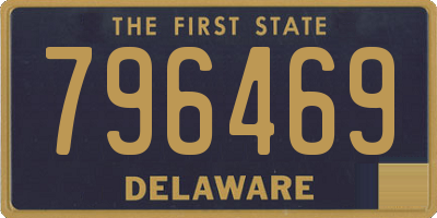 DE license plate 796469