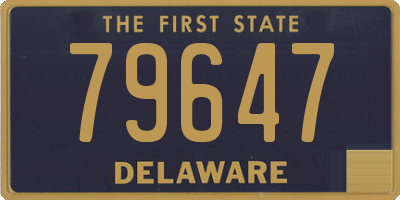 DE license plate 79647