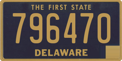 DE license plate 796470