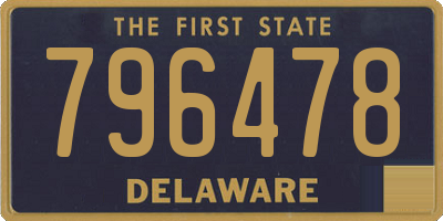 DE license plate 796478