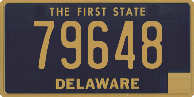 DE license plate 79648