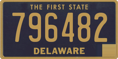 DE license plate 796482