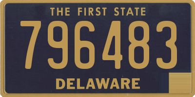 DE license plate 796483