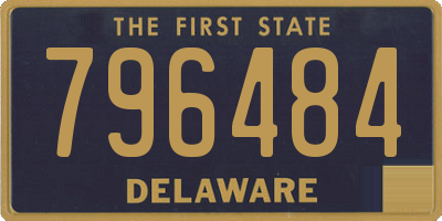 DE license plate 796484