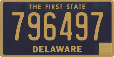 DE license plate 796497