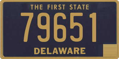 DE license plate 79651