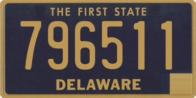 DE license plate 796511