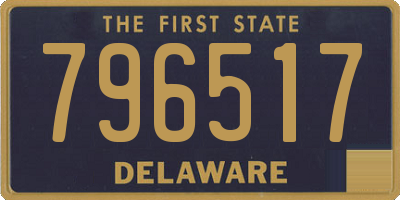 DE license plate 796517