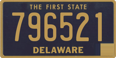 DE license plate 796521