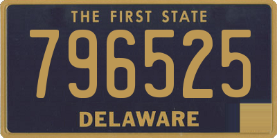 DE license plate 796525