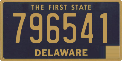 DE license plate 796541