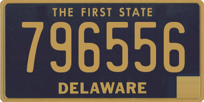 DE license plate 796556