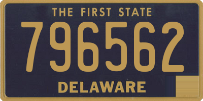 DE license plate 796562