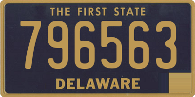 DE license plate 796563