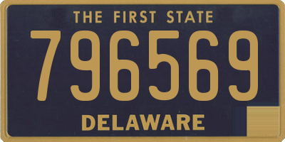 DE license plate 796569