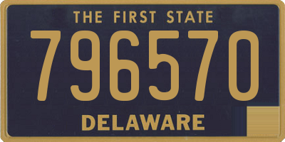 DE license plate 796570