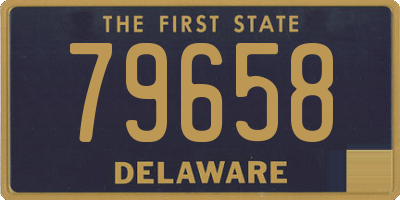 DE license plate 79658