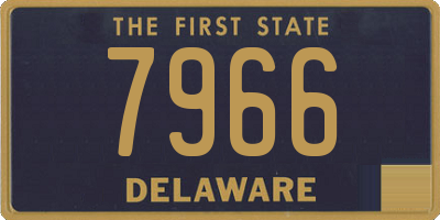 DE license plate 7966
