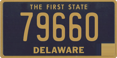 DE license plate 79660